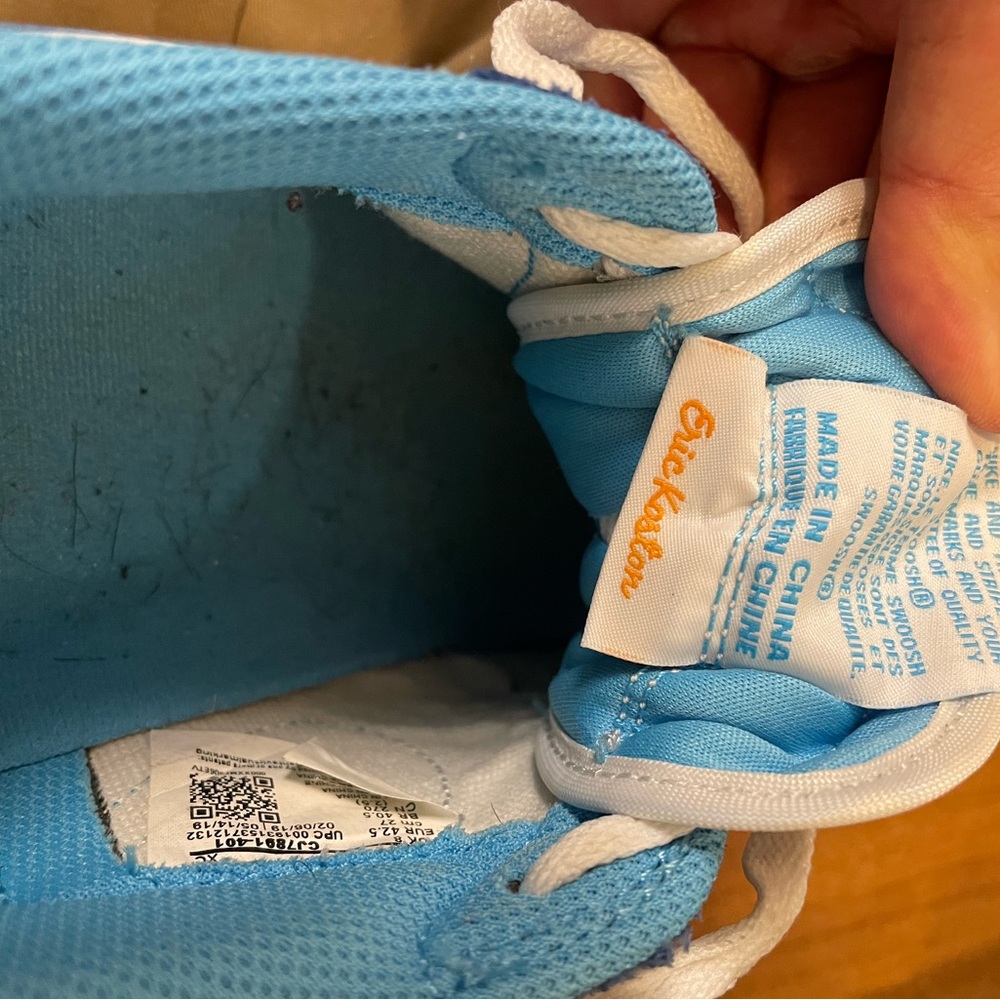 Jordan 1 SB collab UNC blue men’s 9 - Picture 8 of 12